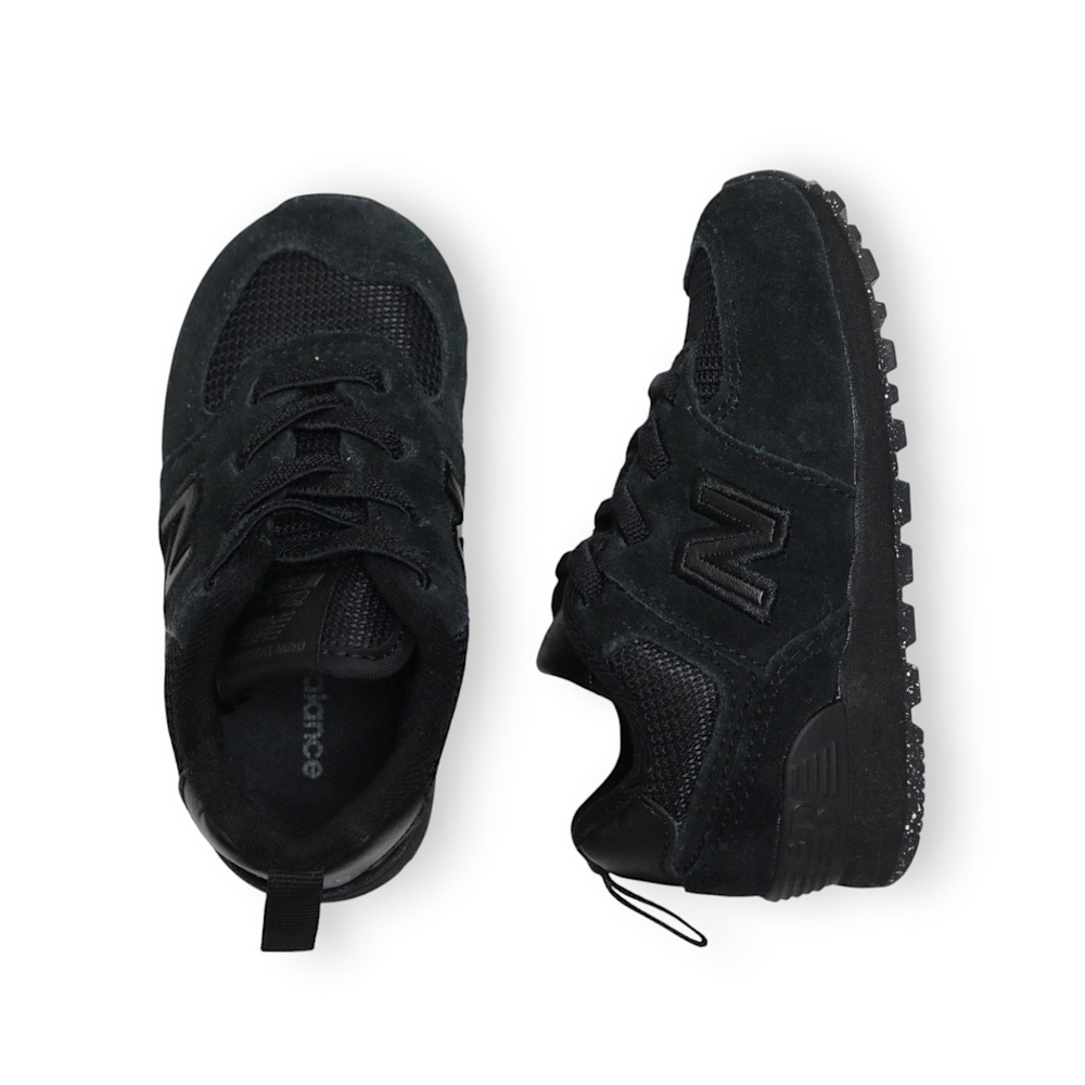 New Balance Baby Infant Kids Black Suede Trainers Sneakers Size 5